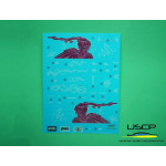 Uscp 24a063 1/24 Honda S2000 Pink F F2 Suki Decal Accessories Kit