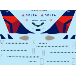 26decals 144-446 1/144 Delta Airbus A330-300 Laser Decal
