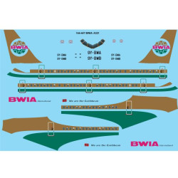 26decals 144-447 1/144 Bwia Airbus A321 Laser Decal