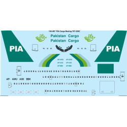 26decals 144-467 1/144 Pia Cargo Boeing 707-320c Laser Decal
