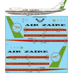 26decals 144-470 1/144 Air Zaire Boeing 747-121 Laser Decal
