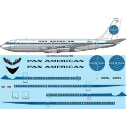 26decals 144-480 1/144 Pan Am Boeing 720 Laser Decal