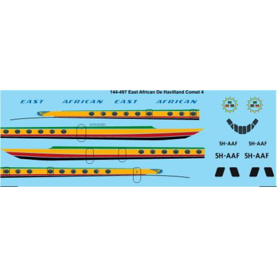 26decals 144-497 1/144 East African Comet 4 Laser Decal