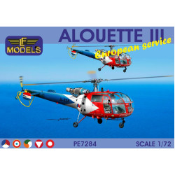 Lf Models Pe7284 1/72 Alouette Iii European Service Holland France Ireland Austria Denmark