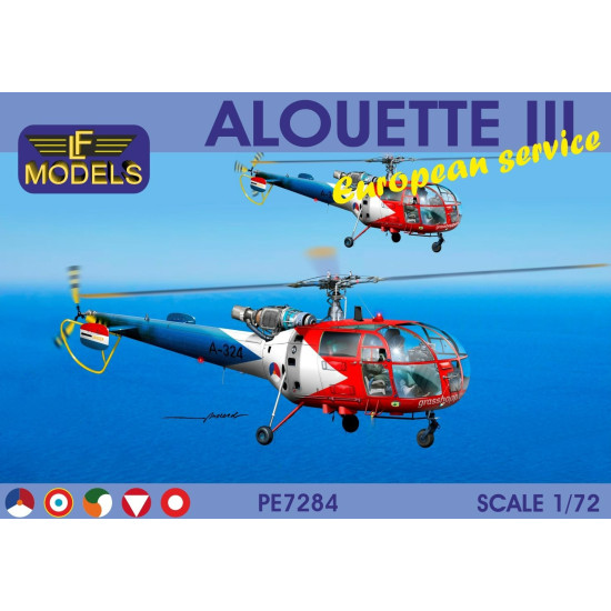 Lf Models Pe7284 1/72 Alouette Iii European Service Holland France Ireland Austria Denmark