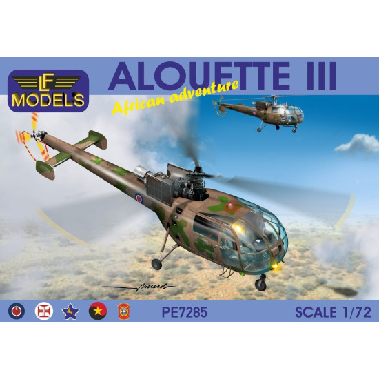 Lf Models Pe7285 1/72 Alouette Iii African Adventure Rhodesia Portugal Saaf Angola Bophuthatswana