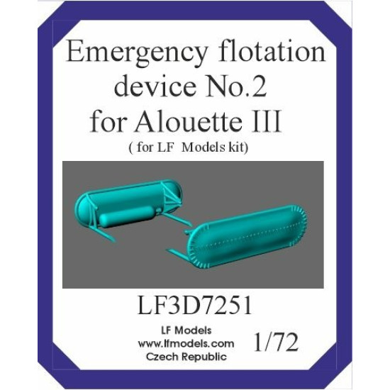 Lf Models 3d7251 1/72 Emergency Flotation Device No.2 For Alouette Iii Lf Models