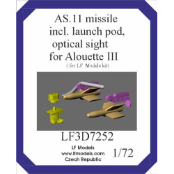 Lf Models 3d7252 1/72 As.11 Missile Launch Pod Optical Sight For Alouette Iii