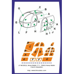 Lf Models Cm7216 1/72 Canopy Mask For Alouette Iii