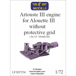 Lf Models 3d7256 1/72 Artouste Iii Engine For Alouette Iii W/O Protective Grid Lf Models