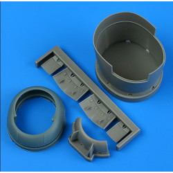 Quickboost 49193 1/48 F6f-5 Hellcat Cowling And Cooling Flaps Opened For Hasegawa