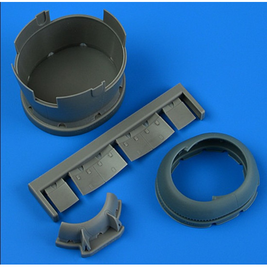 Quickboost 49194 1/48 F6f-3 Hellcat Early Cowling And Cooling Flaps Closed For Eduard