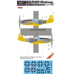 Lf Models C72143 1/72 P-51c Zirkus Rosarius For Hasegawa, Revell, Hobby Boss, Airfix, Academy, Arma Hobby Kit