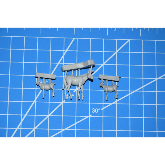 White Stork Miniatures F72003 1/72 Animals Resin, Unpainted, Unassembled Kit