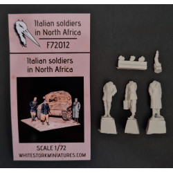 White Stork Miniatures F72012 1/72 Italian Soldiers In North Africa Resin, Unpainted Unassembled