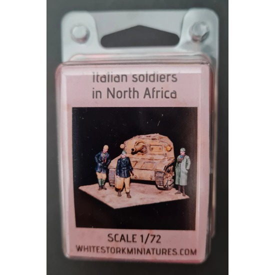 White Stork Miniatures F72012 1/72 Italian Soldiers In North Africa Resin, Unpainted Unassembled