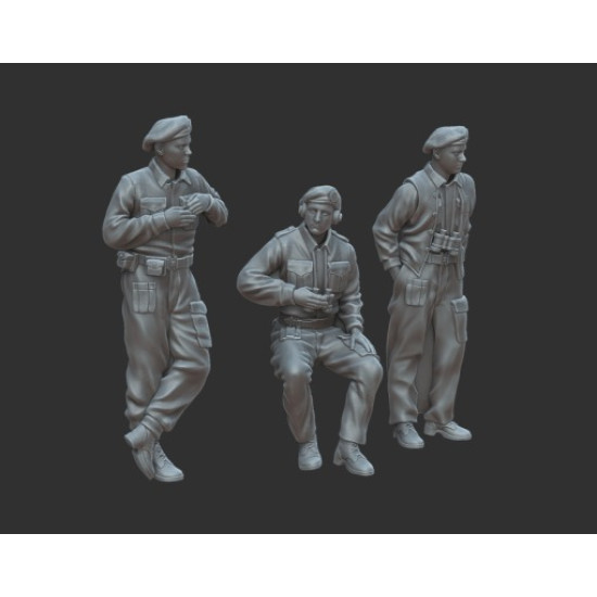 White Stork Miniatures F72014 1/72 British Tankers Resin Unpainted Unassembled