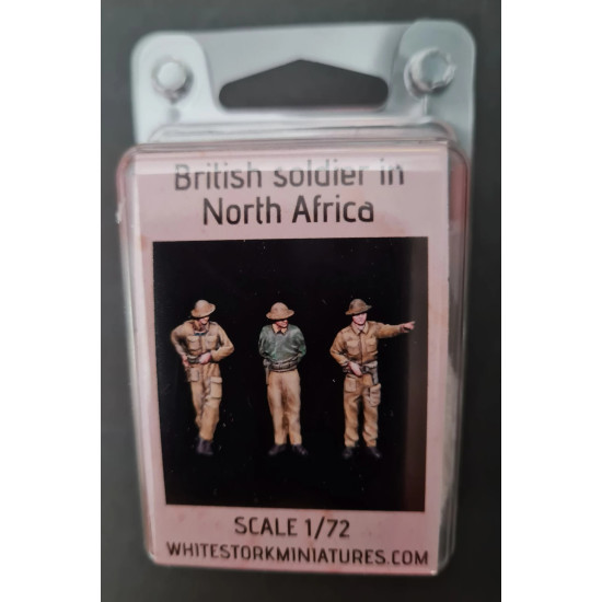 White Stork Miniatures F72015 1/72 British Soldiers In North Africa Resin Unpainted Unassembled