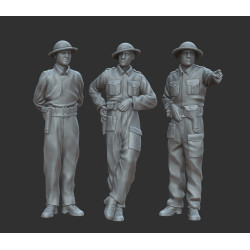 White Stork Miniatures F72015 1/72 British Soldiers In North Africa Resin Unpainted Unassembled