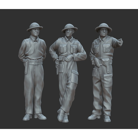 White Stork Miniatures F72015 1/72 British Soldiers In North Africa Resin Unpainted Unassembled