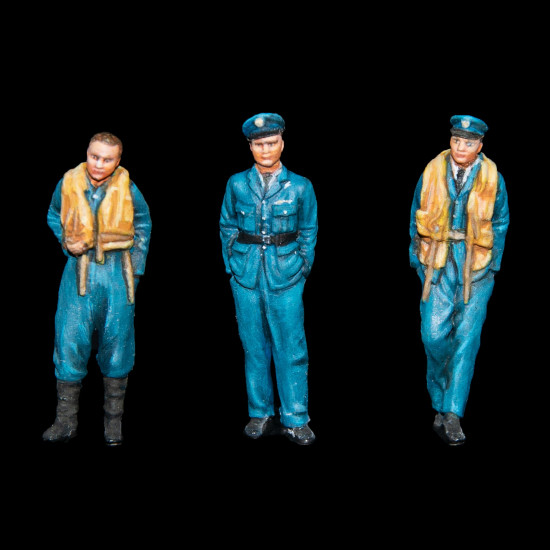 White Stork Miniatures F72018 1/72 Battle Of Britain Polish Pilots Resin Unpainted Unassembled