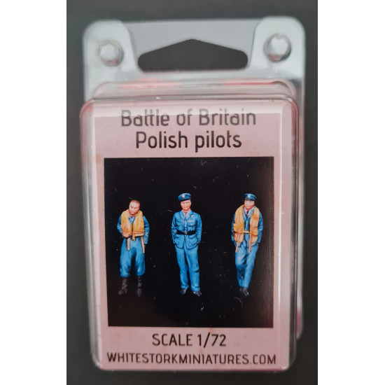 White Stork Miniatures F72018 1/72 Battle Of Britain Polish Pilots Resin Unpainted Unassembled