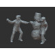 White Stork Miniatures F72019 1/72 Winter Fun Figures Civilians Resin Unpainted Unassembled