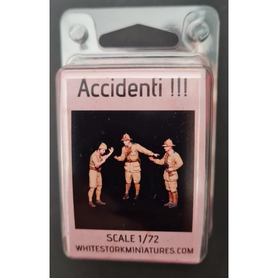 White Stork Miniatures F72020 1/72 Italian Infantri Accidenti Resin Unpainted Unassembled