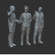 White Stork Miniatures F72021 1/72 Luftwaffe Officers Resin Unpainted Unassembled