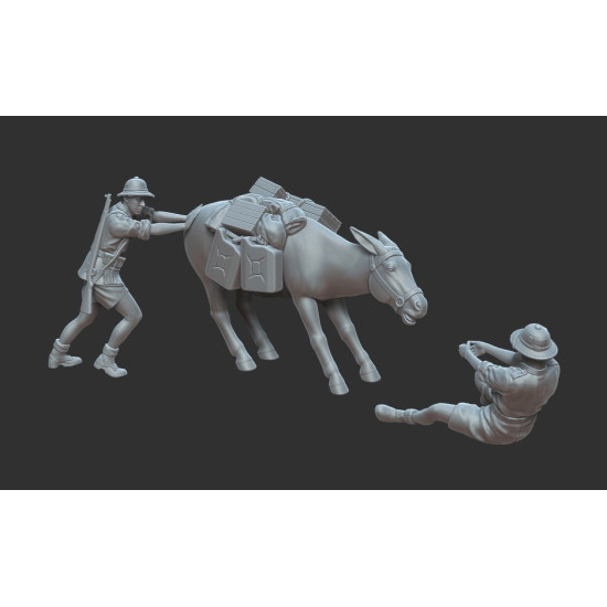 White Stork Miniatures F72023 1/72 North Africa 1941 Stubborn Donkey Resin Unpainted Unassembled