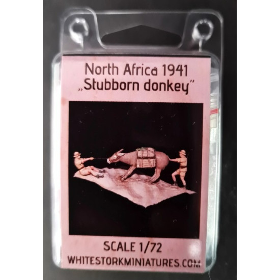 White Stork Miniatures F72023 1/72 North Africa 1941 Stubborn Donkey Resin Unpainted Unassembled