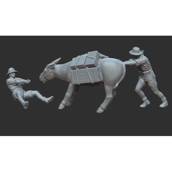 White Stork Miniatures F72023 1/72 North Africa 1941 Stubborn Donkey Resin Unpainted Unassembled