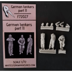 White Stork Miniatures F72027 1/72 German Tankers Ww2 Resin Unpainted Unassembled Kit