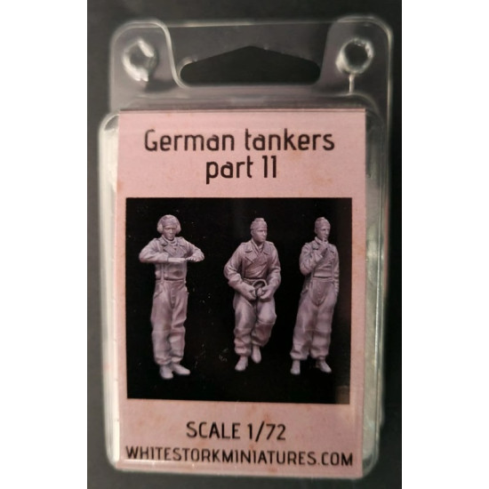 White Stork Miniatures F72027 1/72 German Tankers Ww2 Resin Unpainted Unassembled Kit
