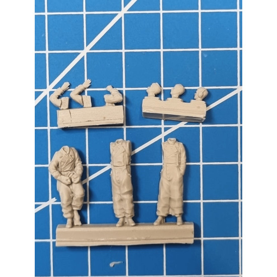 White Stork Miniatures F72027 1/72 German Tankers Ww2 Resin Unpainted Unassembled Kit