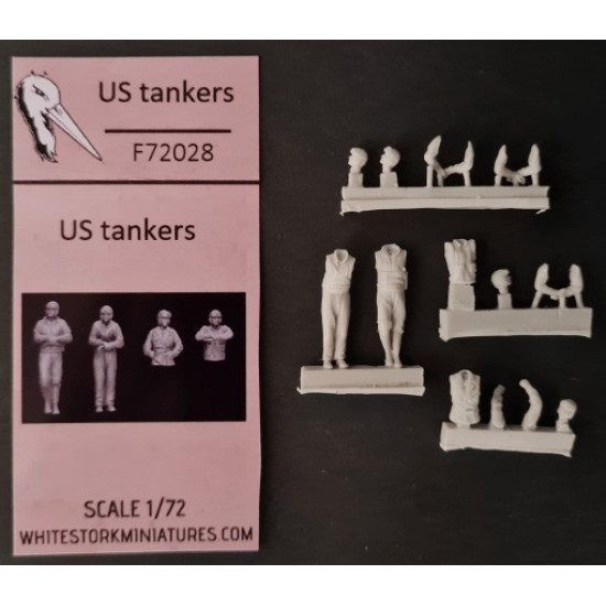 White Stork Miniatures F72028 1/72 Us Tankers Ww2 Resin Unassembled Unpainted