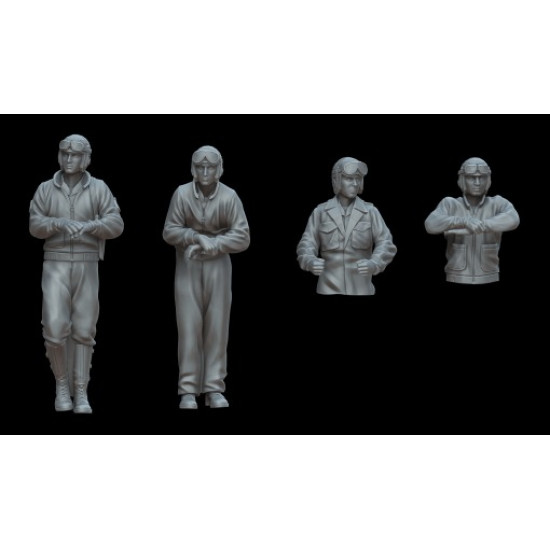 White Stork Miniatures F72028 1/72 Us Tankers Ww2 Resin Unassembled Unpainted