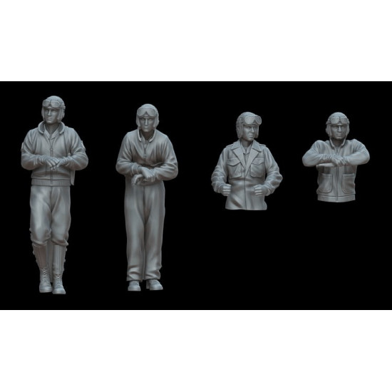 White Stork Miniatures F72028 1/72 Us Tankers Ww2 Resin Unassembled Unpainted