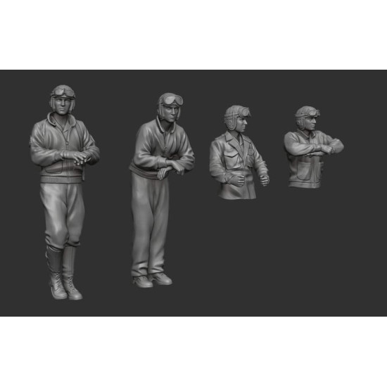 White Stork Miniatures F72028 1/72 Us Tankers Ww2 Resin Unassembled Unpainted