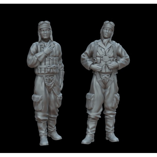 White Stork Miniatures F72029 1/72 Japan Pilots Ww2 Resin Unassembled Unpainted