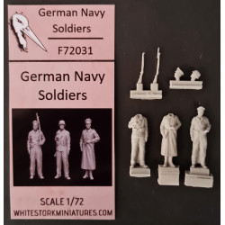 White Stork Miniatures F72031 1/72 German Navy Soldiers Ww2 Resin Unassembled Unpainted