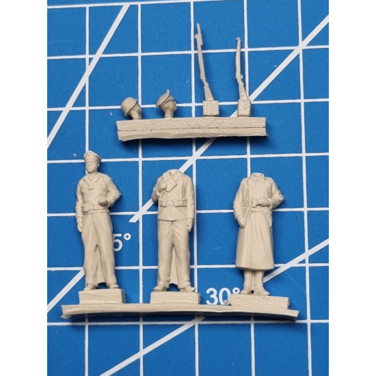 White Stork Miniatures F72031 1/72 German Navy Soldiers Ww2 Resin Unassembled Unpainted