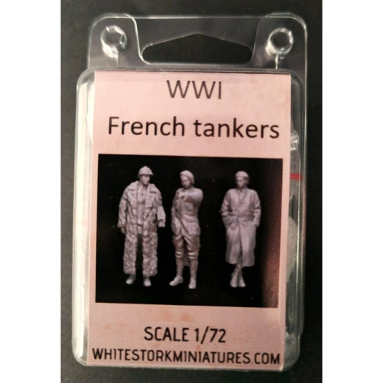 White Stork Miniatures F72033 1/72 Wwi French Tankers Resin Unassembled Unpainted