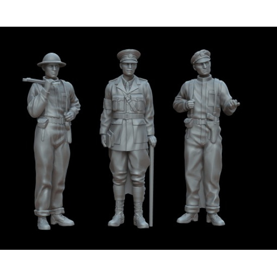 White Stork Miniatures F72034 1/72 Wwi British Tankers Resin Unassembled Unpainted