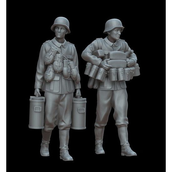 White Stork Miniatures F72040 1/72 Ww2 German Soldiers Its Lunch Time Resin Unassembled Unpainted