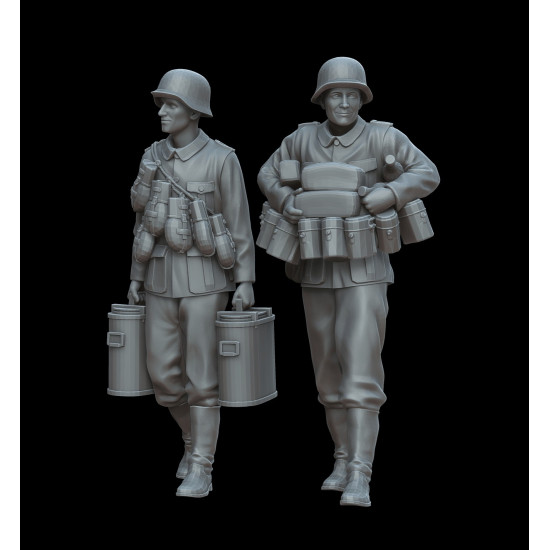 White Stork Miniatures F72040 1/72 Ww2 German Soldiers Its Lunch Time Resin Unassembled Unpainted