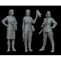 White Stork Miniatures F72042 1/72 Ww2 Female Auxiiliary Service Resin Unassembled Unpainted