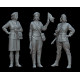White Stork Miniatures F72042 1/72 Ww2 Female Auxiiliary Service Resin Unassembled Unpainted