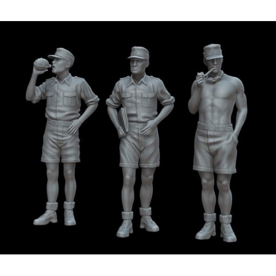 White Stork Miniatures F72043 1/72 Dak German Soldiers Ww2 Resin Unassembled Unpainted
