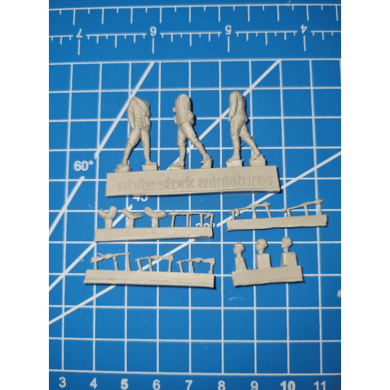 White Stork Miniatures F72046 1/72 Ww2 Russian Tank Destroyers Crew Resin Unassembled Unpainted